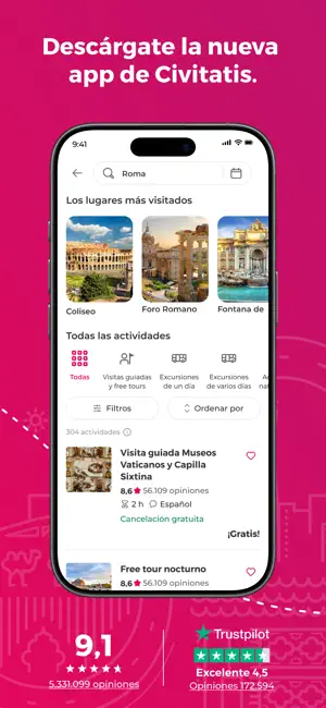 Civitatis: ¡Llena tu viaje! iPhone screenshot 2