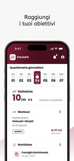 FlaviaFit screenshot 1