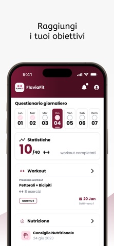 FlaviaFit screenshot