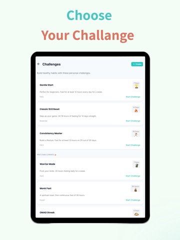 Intermittent Fasting + Tracker iPad screenshot