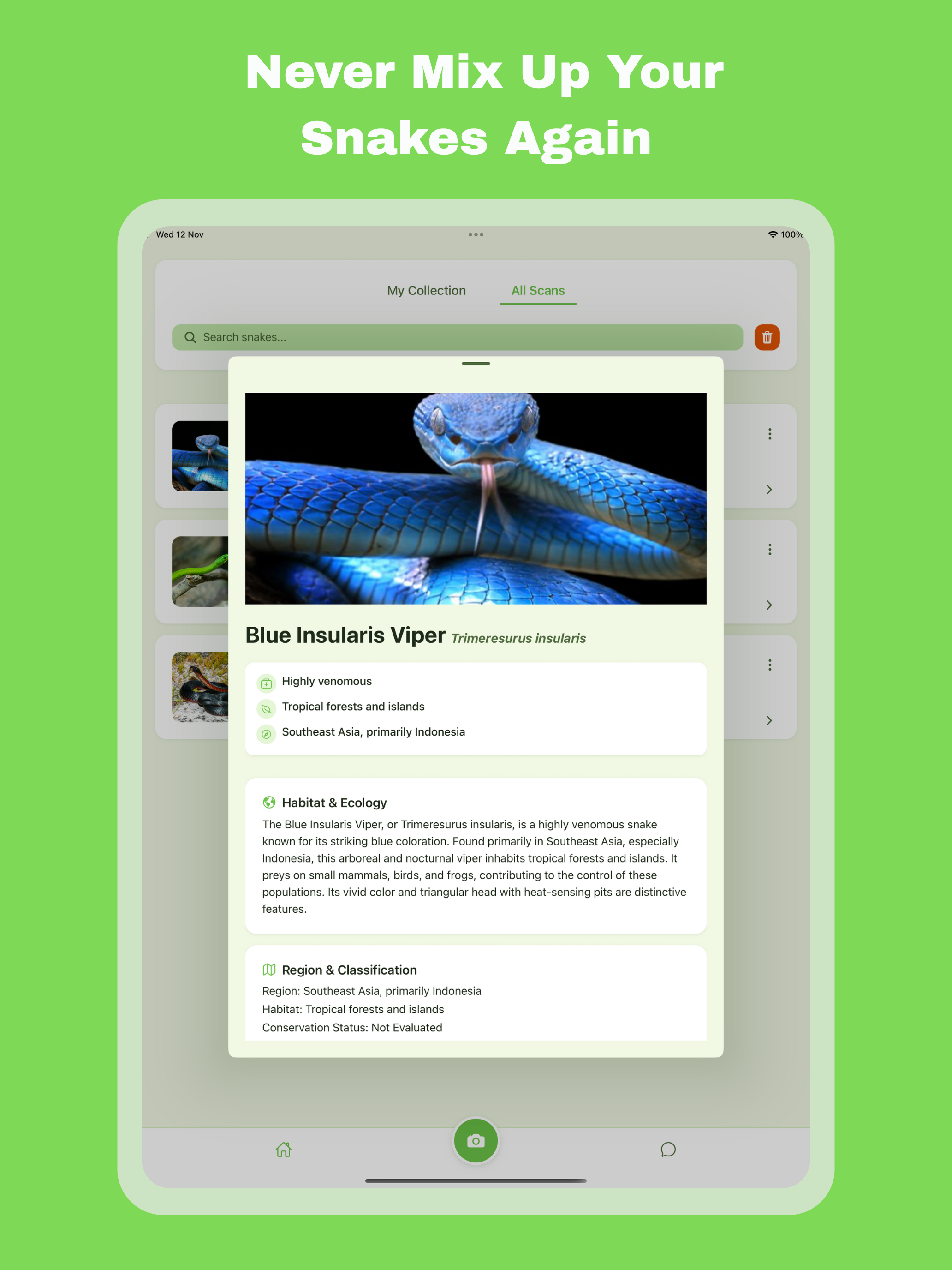 Snake Identifier: AI Scan