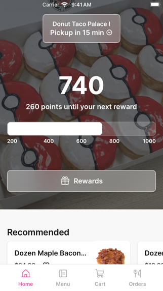 Donut Taco Palace iPhone screenshot 1 - Food & Drink app