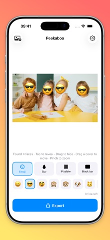 Peekaboo: Hide Faces screenshot