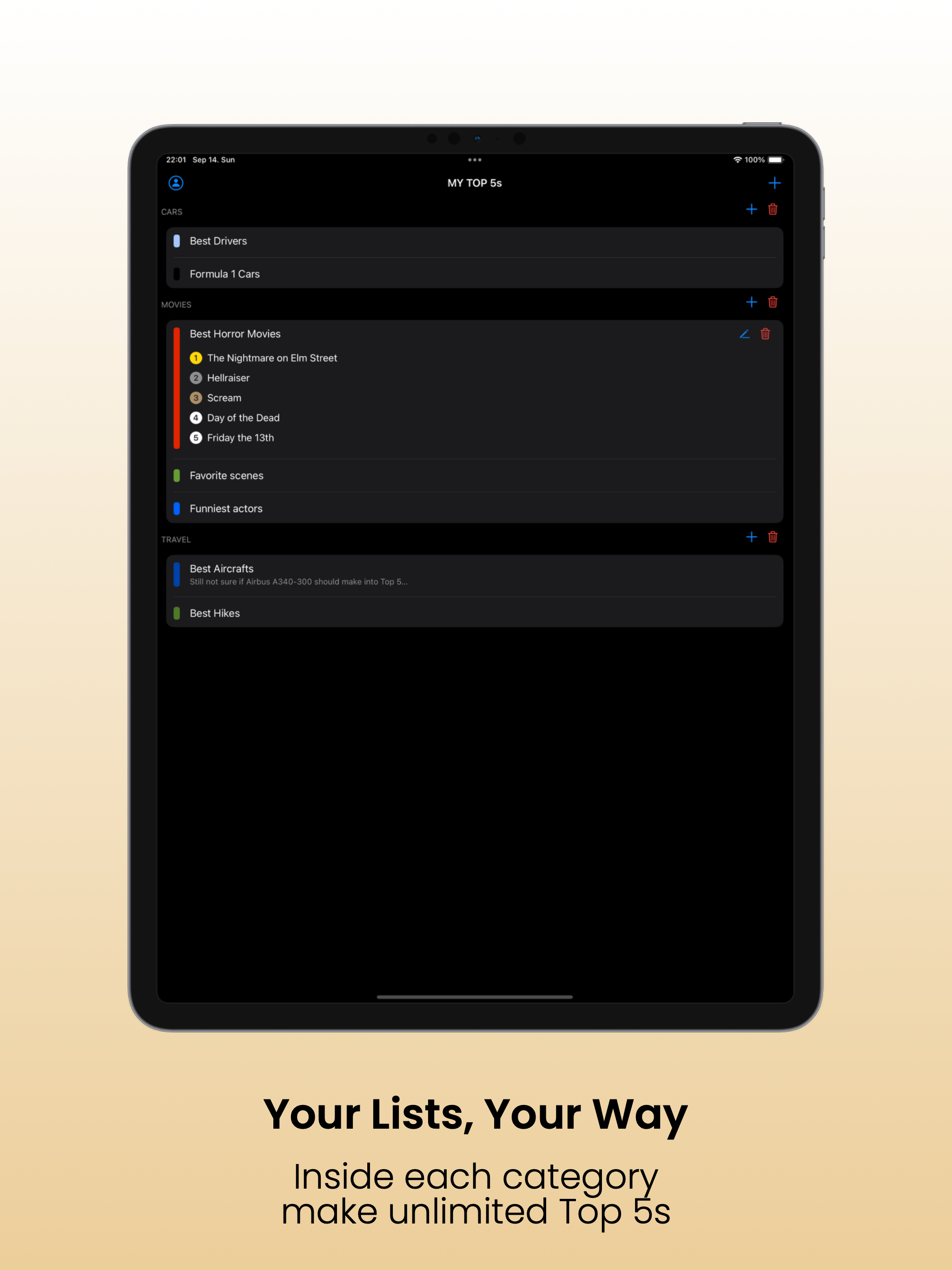 Fyv It! – Rank Your Favs screenshot 4