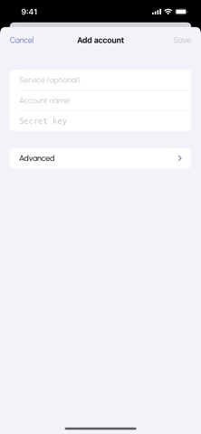 Factoro 2FA screenshot