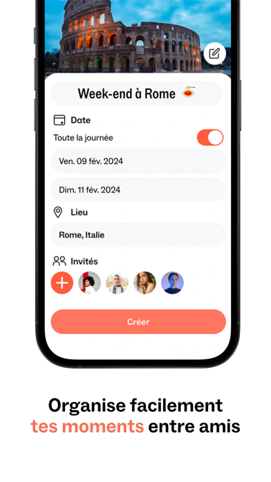 Meeps: social calendar iPhone screenshot 3 - Social Networking app