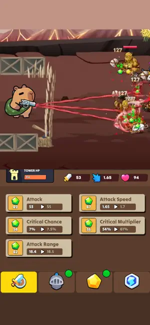 Capybara Tower Go : Rush 2D screenshot 2