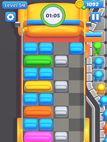Seat Rush: 3D Sort Puzzle iPad screenshot