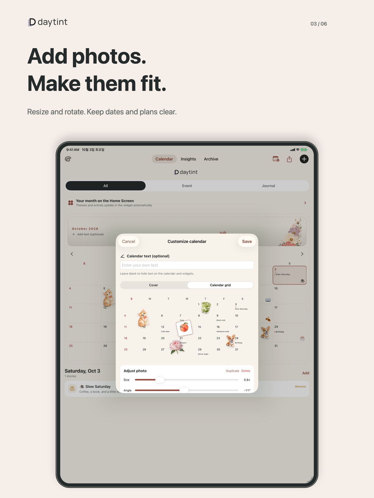 Screenshot 9 of Daytint: Calendar & Widgets