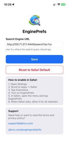 EnginePrefs Screenshot 1 of 1