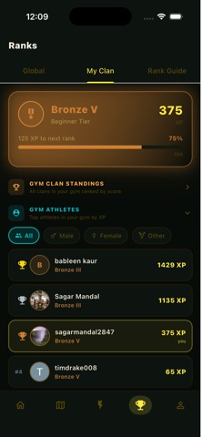 Clash of Gyms iPhone screenshot