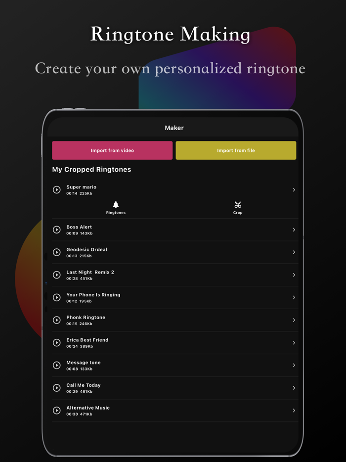Maker Ringtones for iPhone