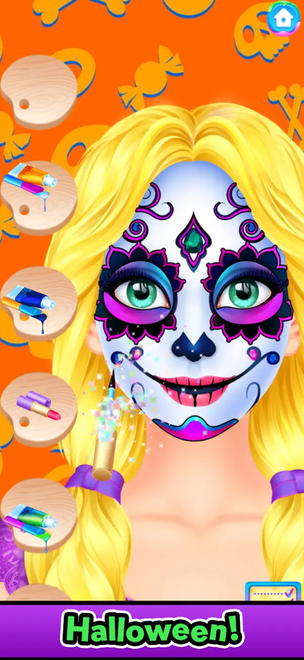 Screenshot #3 pour Halloween Face Paint Spa Party