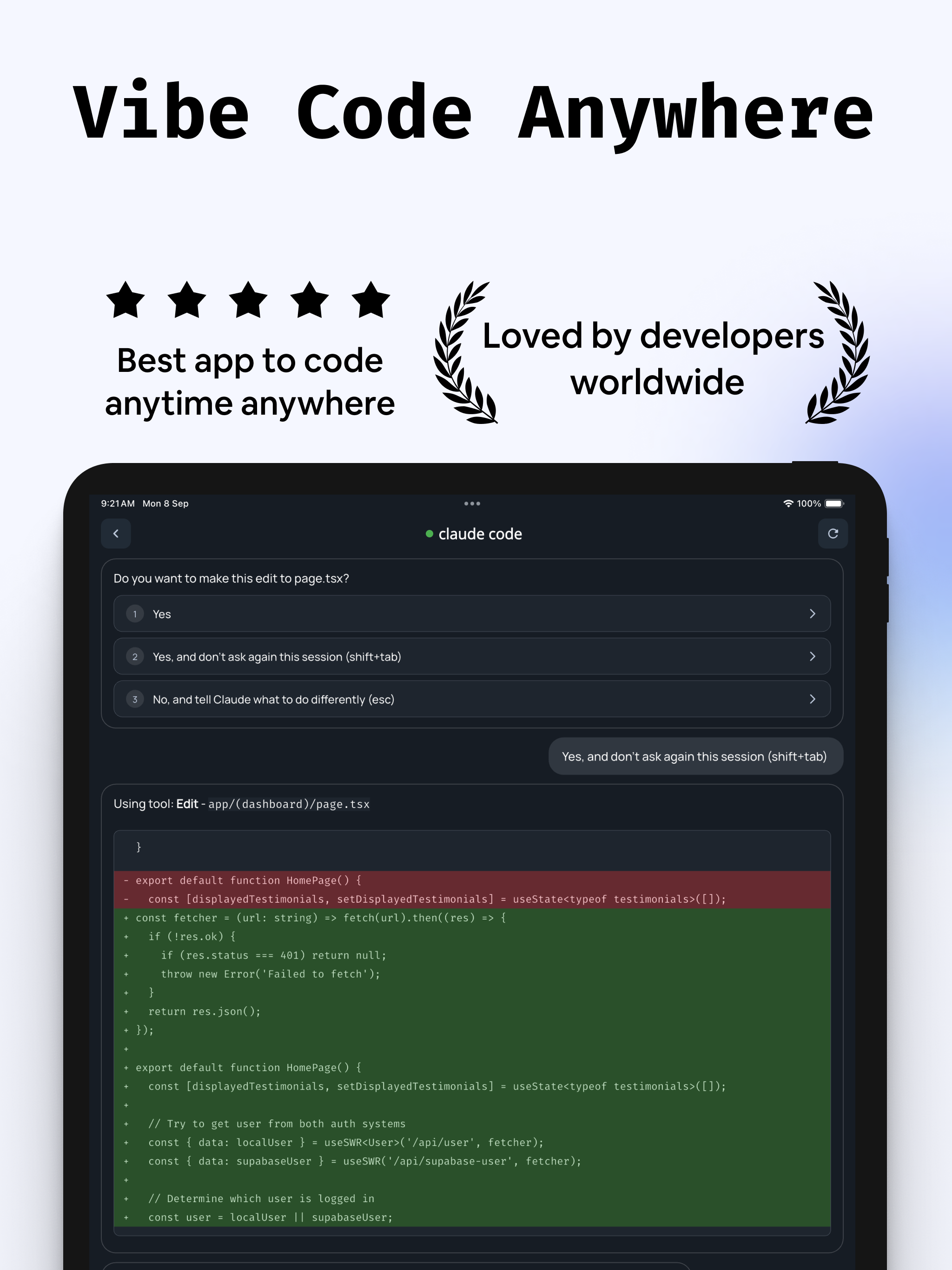 VibeCode: Codex & Claude AI screenshot 9