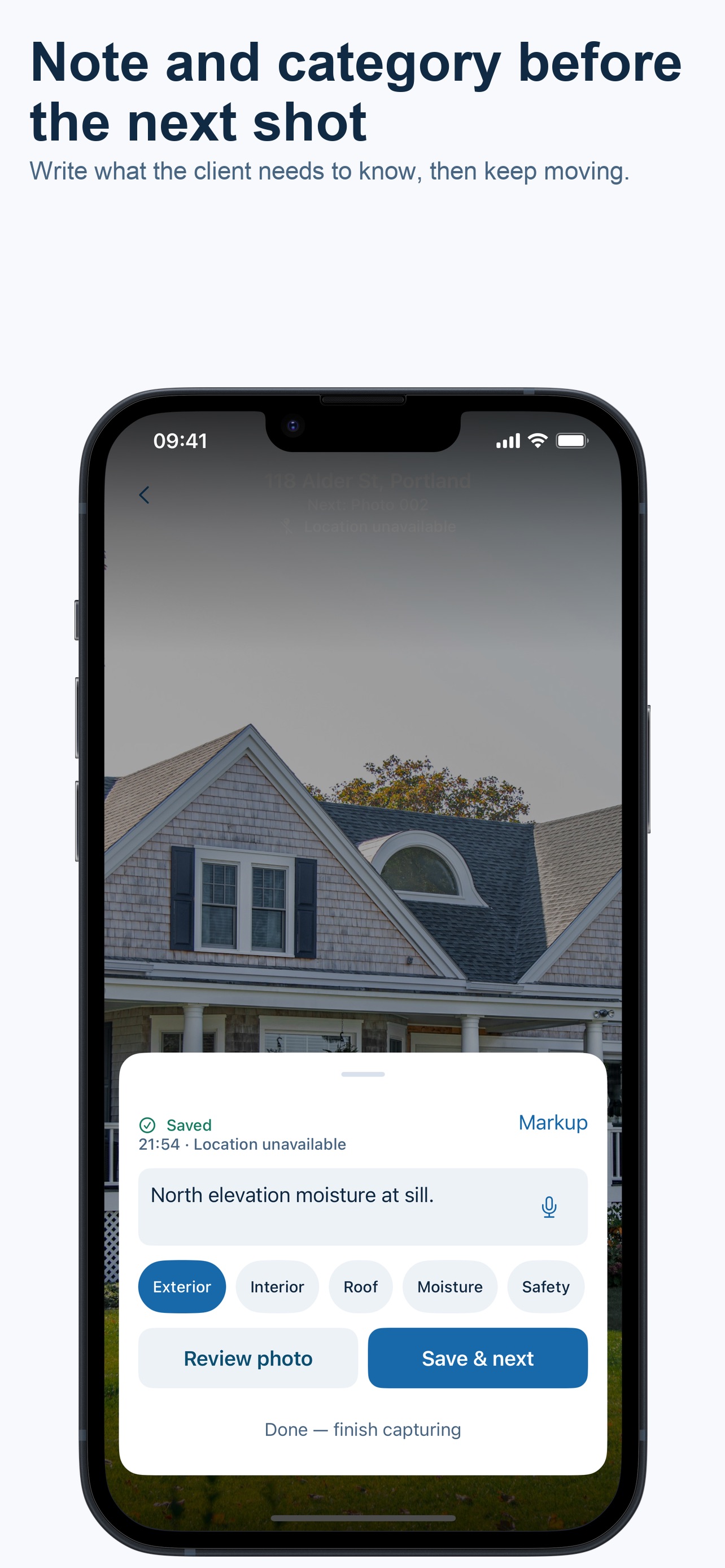 Screenshot 3 of FieldProof Log: Inspection