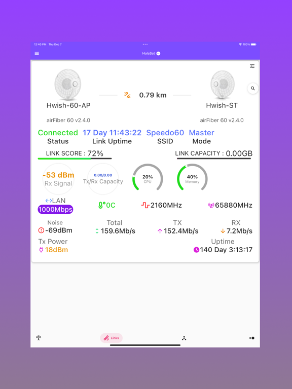 Orio Monitor iPad screenshot 1 - Utilities app
