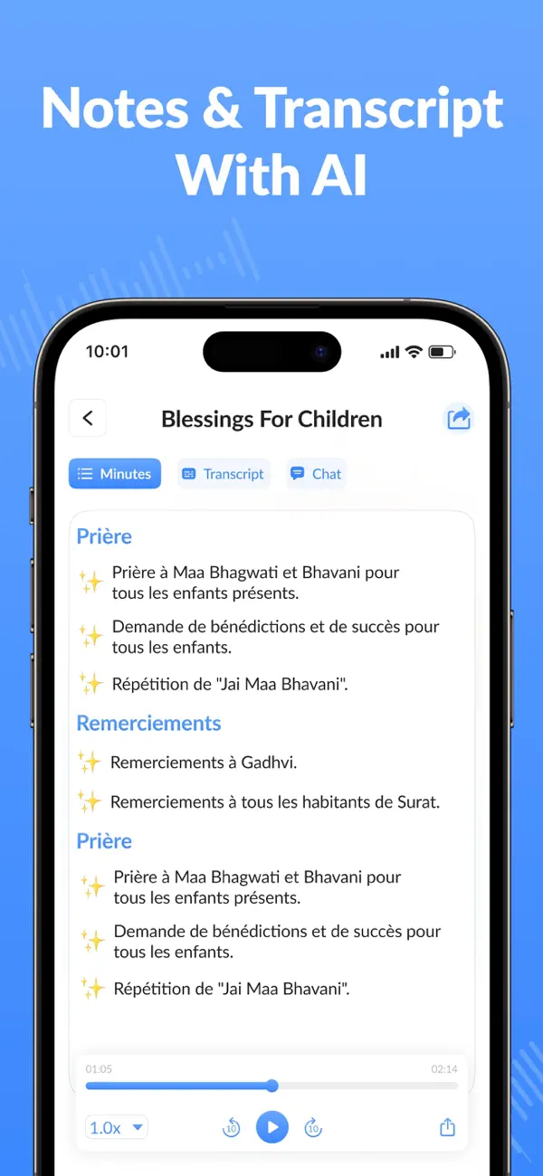 Screenshot #1 pour AI Meeting Note Grabber