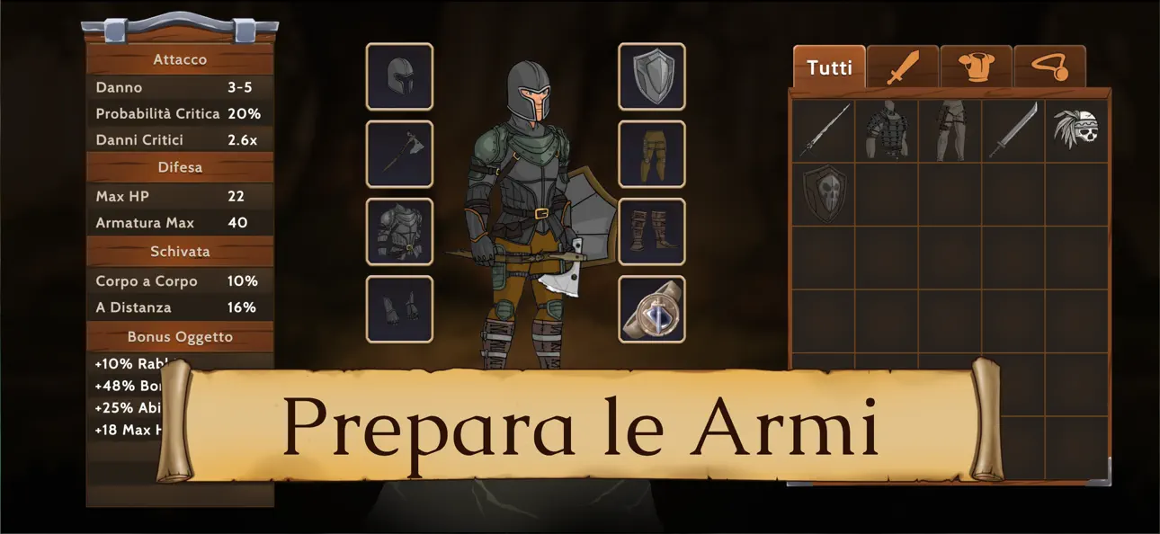 Obsidian Knight RPG Hack screenshot 3 - iOS game interface