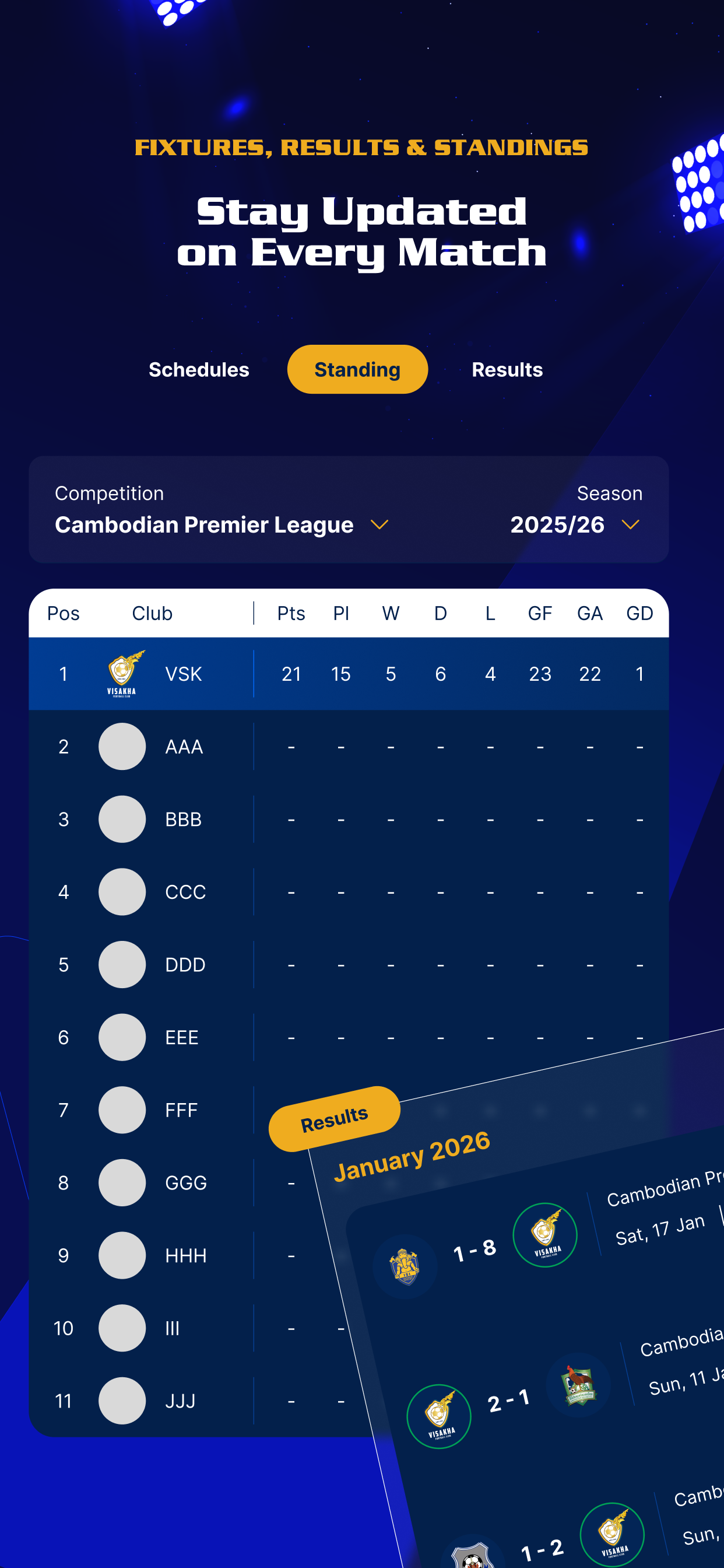 Visakha FC App