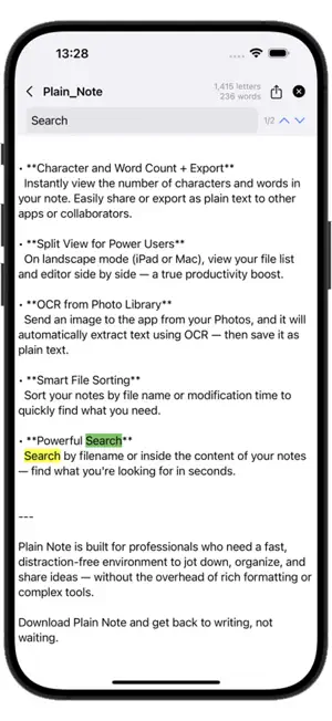 Plain_Note screenshot 3