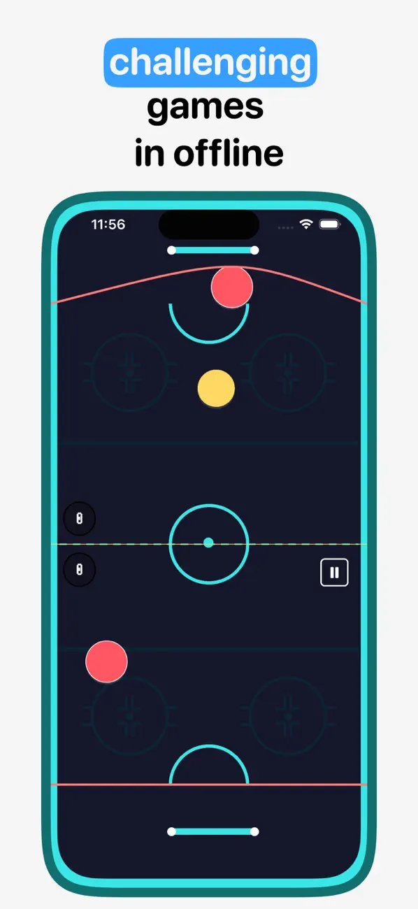 Air Hockey Hingers: Fast Pucks Screenshot 2