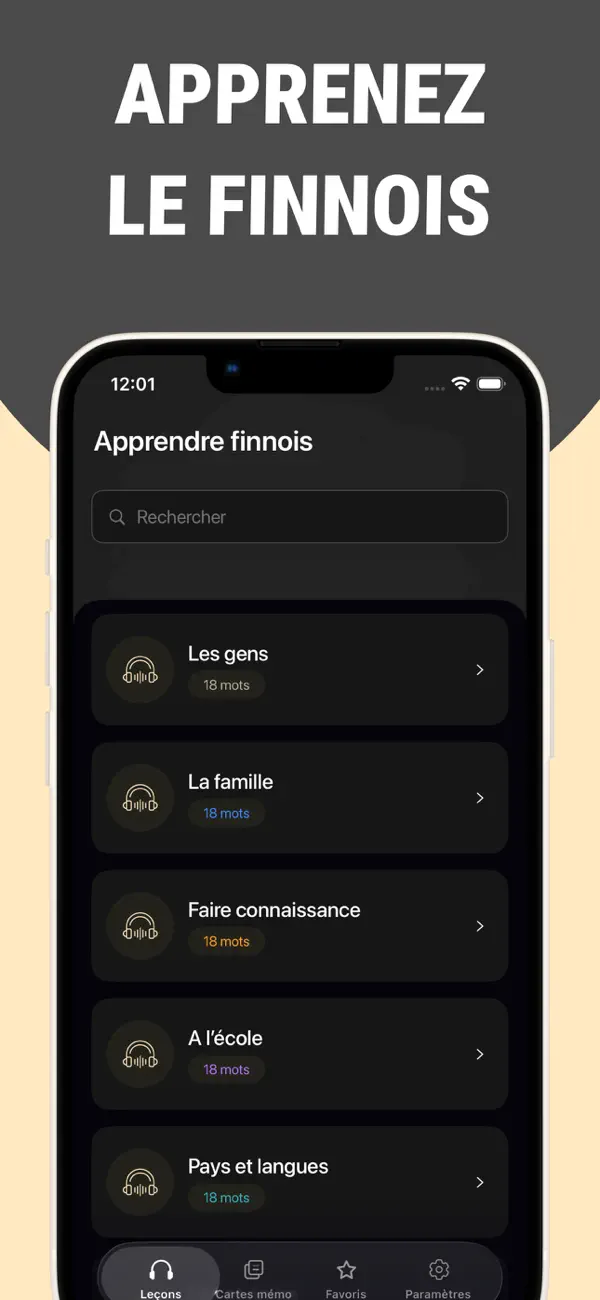 Screenshot #1 pour Apprenez le finnois facile
