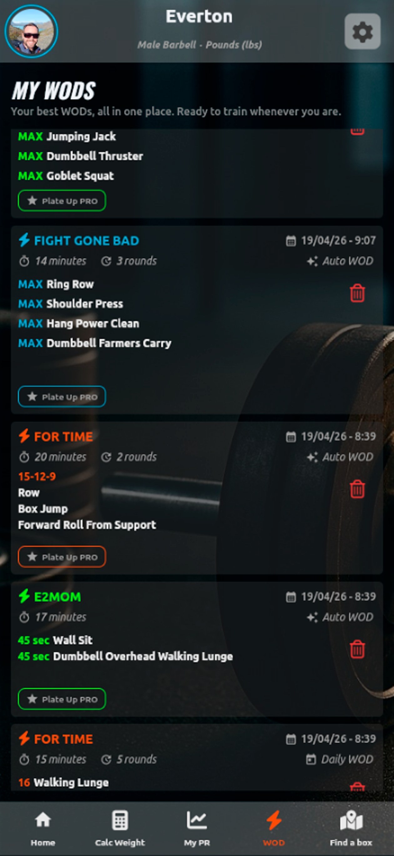 Plate UP: Barbell & WOD Calc screenshot 9