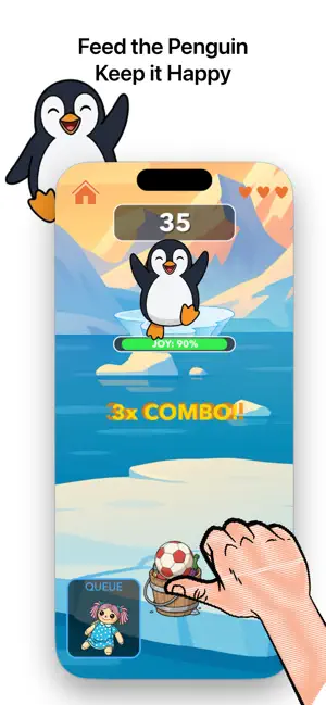 Feed The Penguin Game screenshot 1
