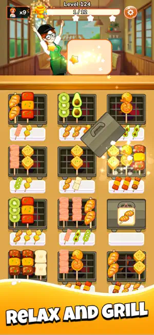 BBQ Foodie Match - Skewer Sort screenshot 4