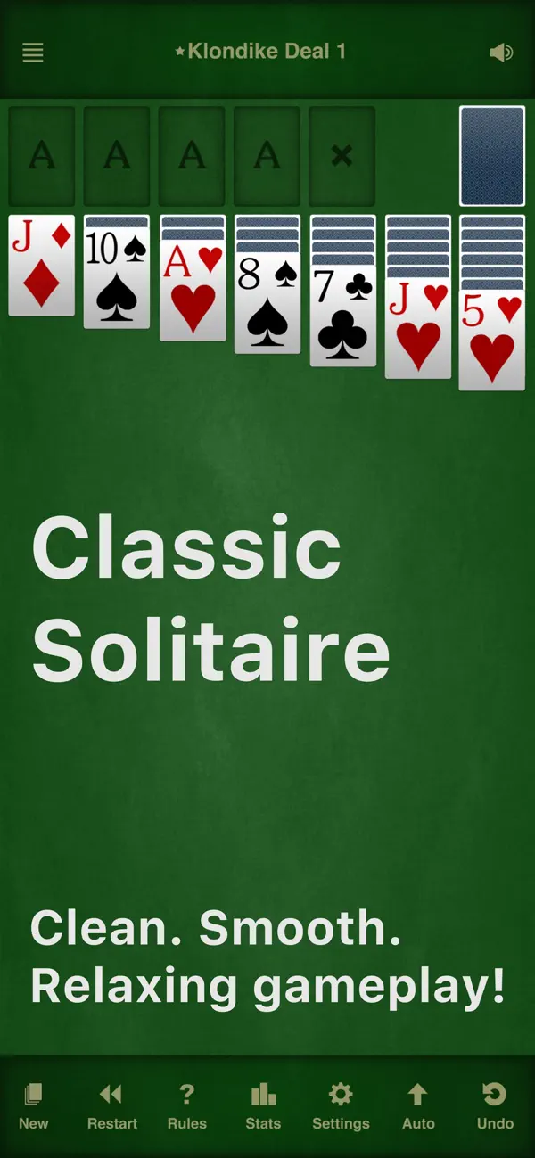 Screenshot #1 pour Solitaire - 50 Classic Games