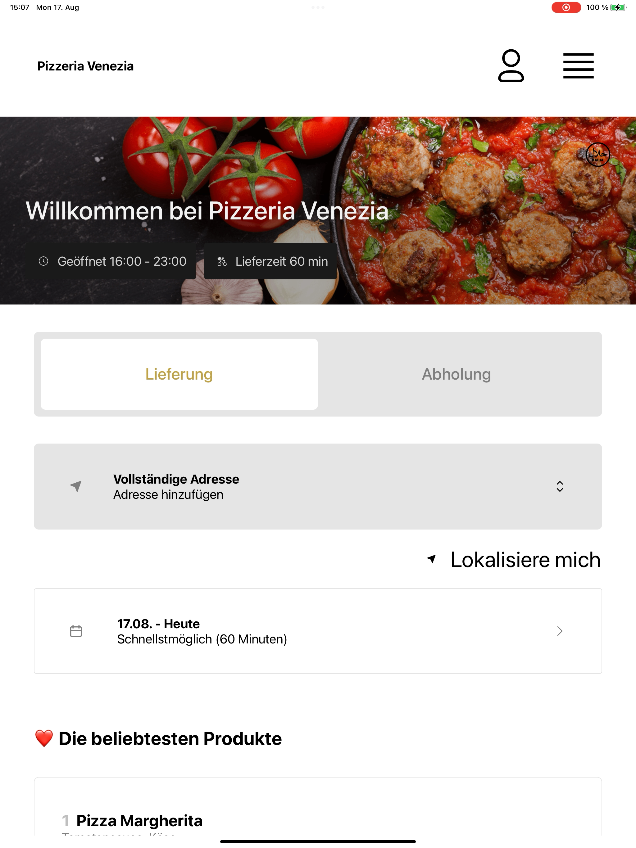 Pizzeria Venezia Lieferservice screenshot 13
