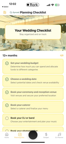 Wedding Planner Plus screenshot