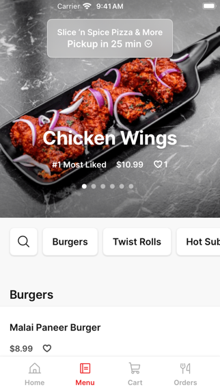 Slice ‘n Spice Pizza & More iPhone screenshot 2 - Food & Drink app