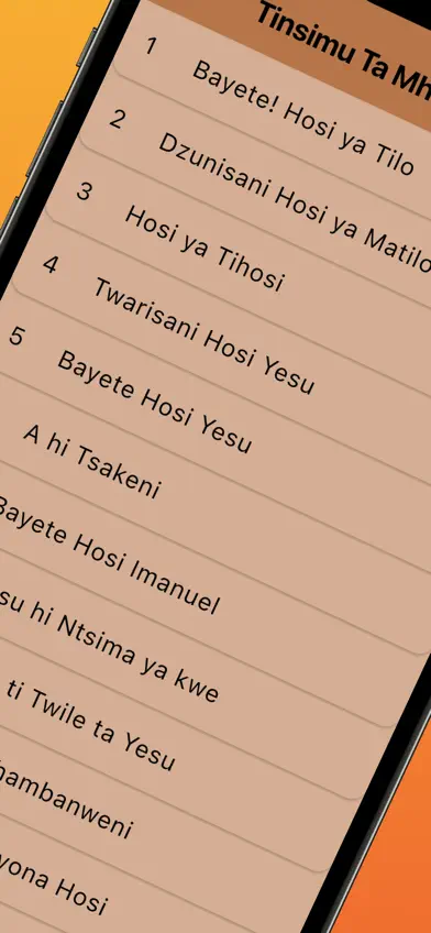 Tinsimu Ta Mhalamhala Hymns screenshot 1