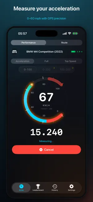 Revvo: 0-100 Accelerometer screenshot 1