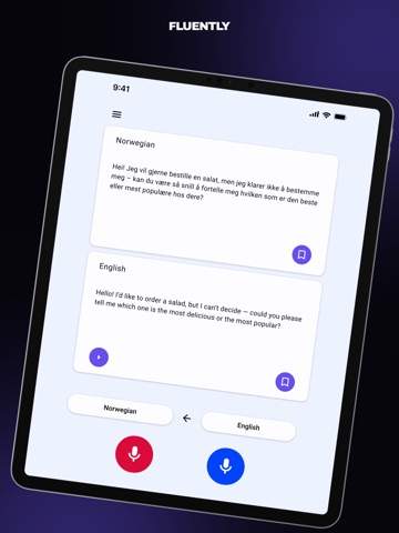 FluentlyApp iPad screenshot