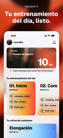 TecnoFit Gimnasio iPhone screenshot