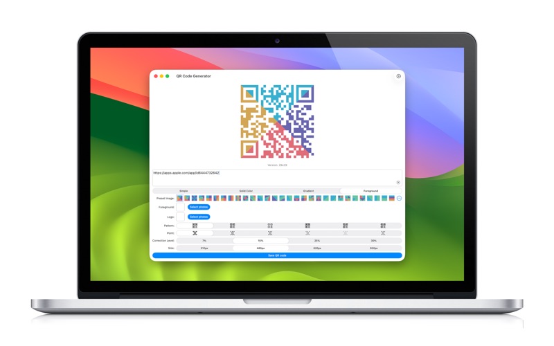 QR Code Generator · CreateCode app screenshot