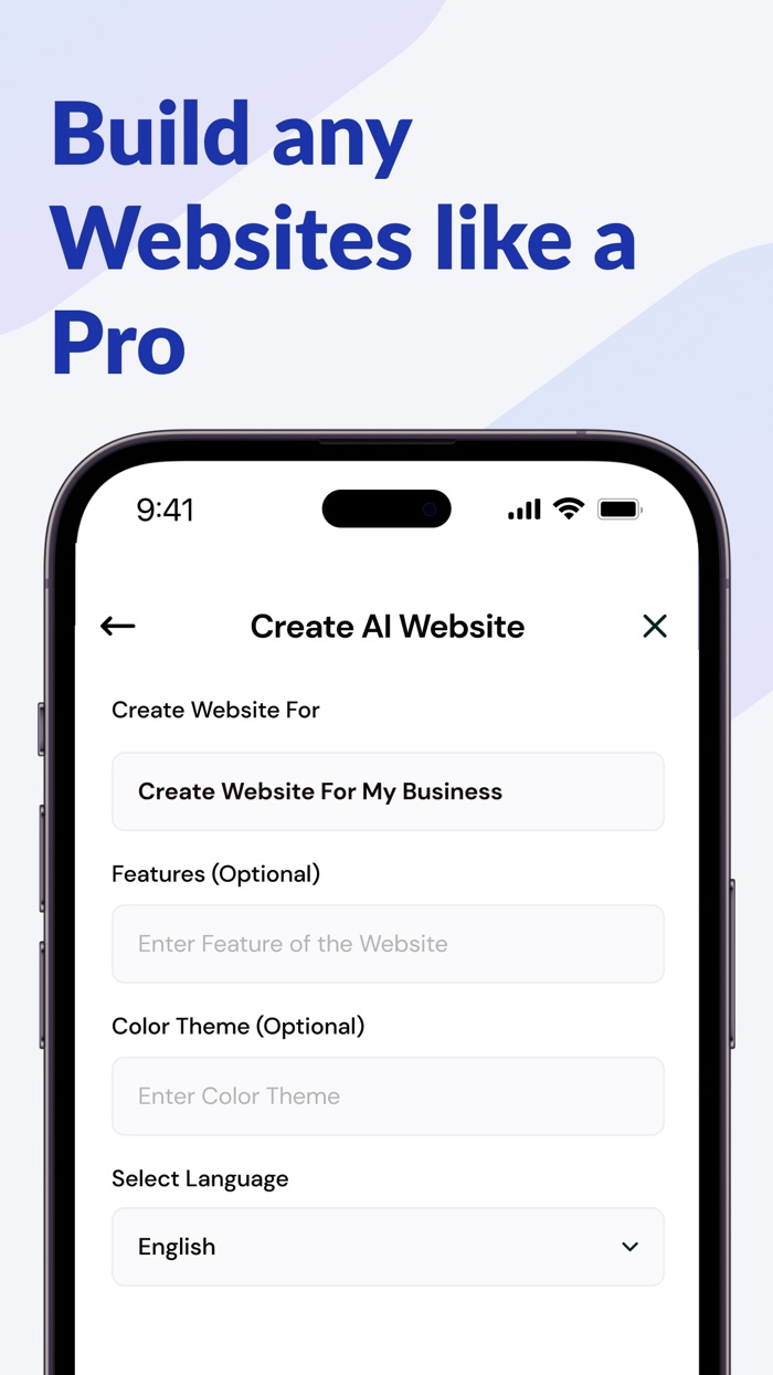 AI Website Builder, Generator
