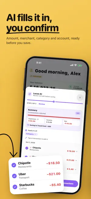 LucasApp: Finance Tracker screenshot 2