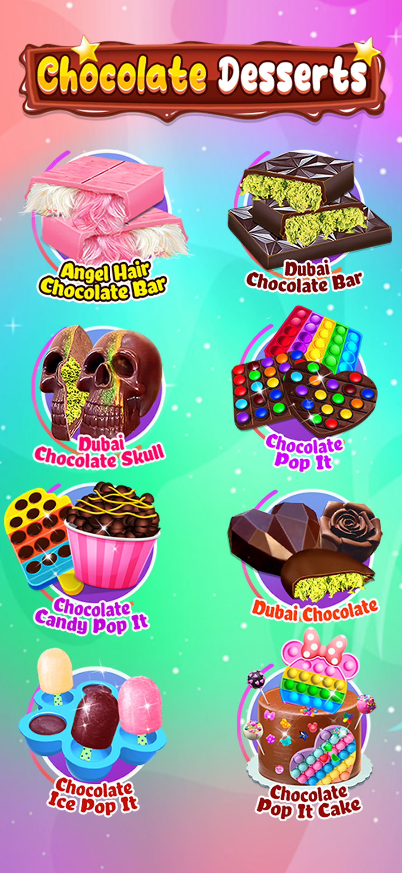 Chocolate Pop it Desserts