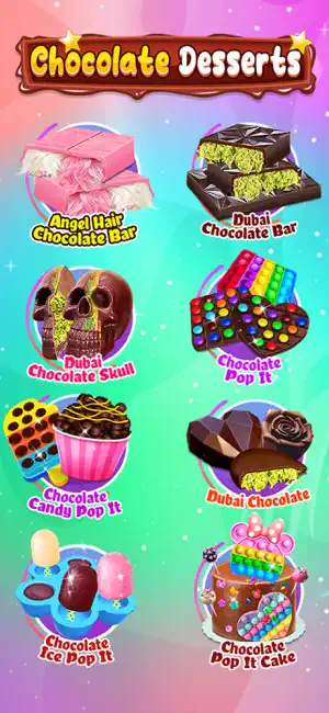 Chocolate Pop it Desserts screenshot 1
