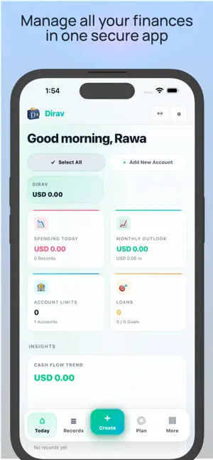 Dirav: Budget & Money Tracker screenshot 1