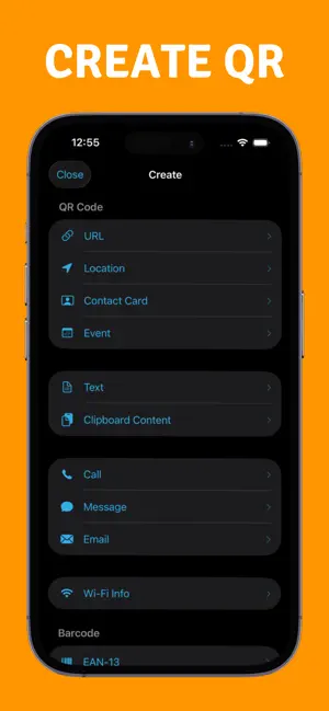 QuickQR Plus screenshot 1