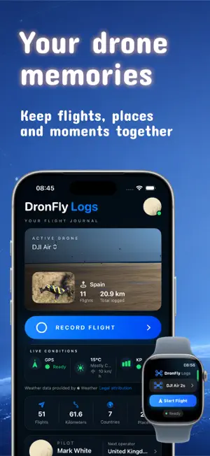 DroneFly Logs: Flight Log screenshot 1