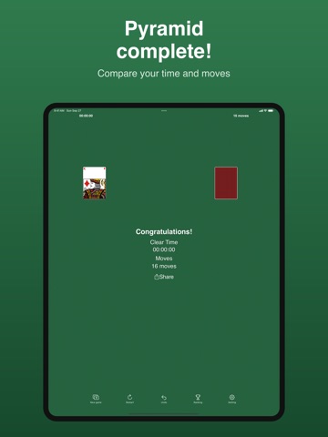 Solitaire / Pyramid iPad screenshot