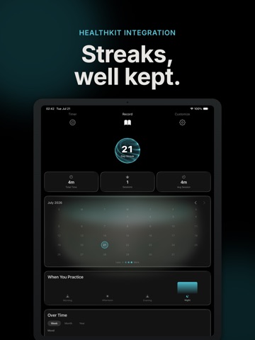 stilltime - singing bowl timer iPad screenshot