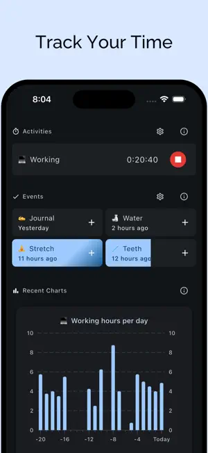Sabzi: Track your Life. screenshot 3