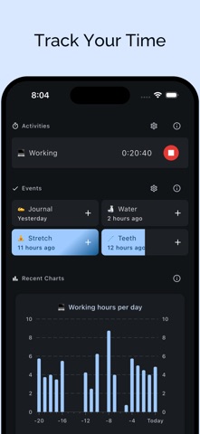 Sabzi: Track your Life. screenshot