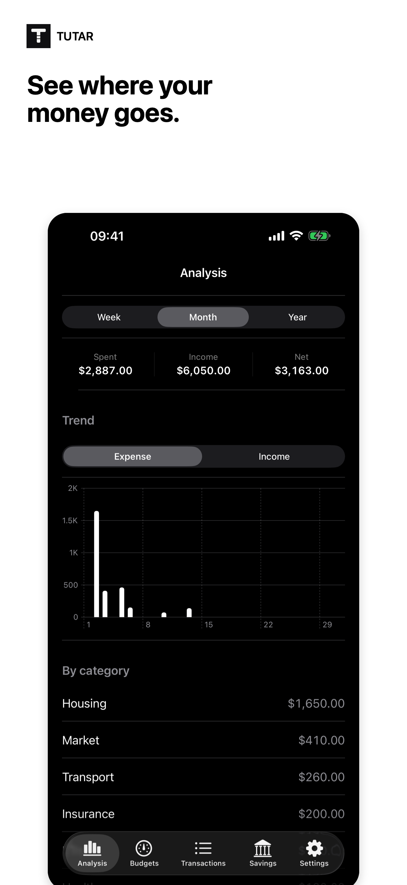 Tutar: Budget & Expenses screenshot 3